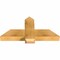 Ekena Millwork Eugene Rough Sawn Timber Gable Bracket, Western Red Cedar, 36"W x 18"H x 4"D x 6"F, 12/12 Pitch GBW036X18X0406EUG00RWR - alternate 4